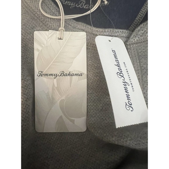 NWT Tommy Bahama Light Sweater Men Reversible Sz: XXL Grey/ Flip Side Navy - Picture 12 of 13